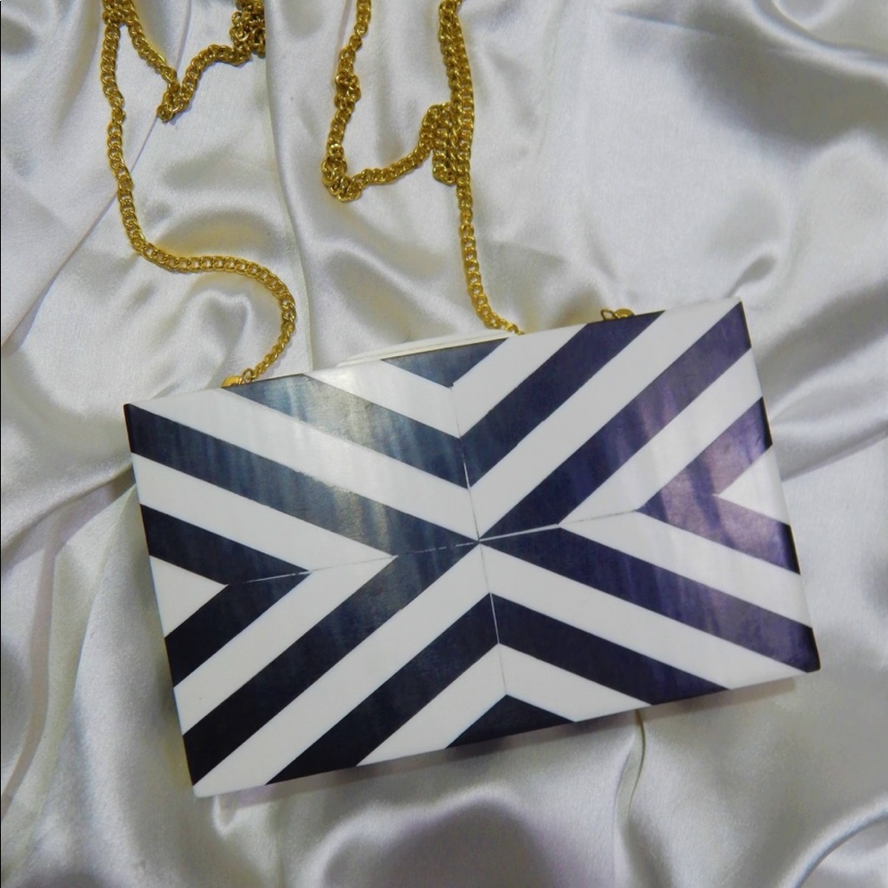 Wooden  Acrylic Clutch